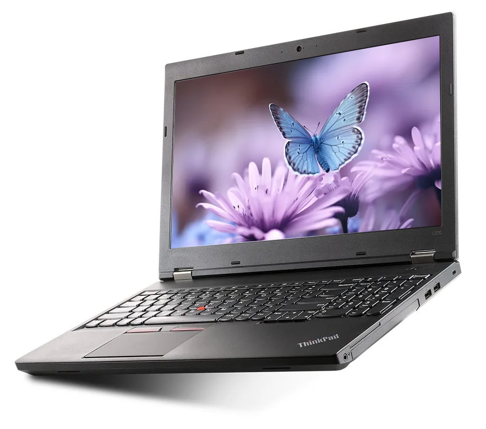 لپ تاپ استوک Lenovo ThinkPad L560 از نمای نیمه باز