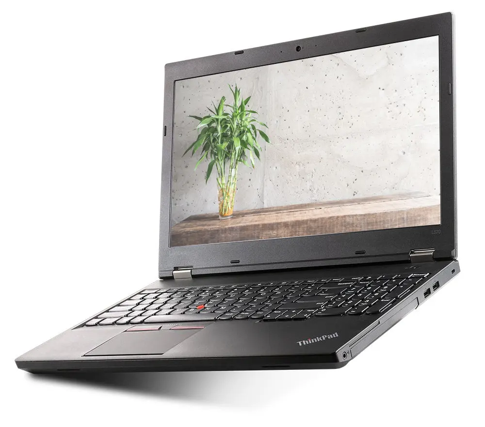 لپ تاپ استوک Lenovo ThinkPad L570 از نمای نیمه باز